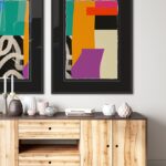 Galería de arte moderna en salones