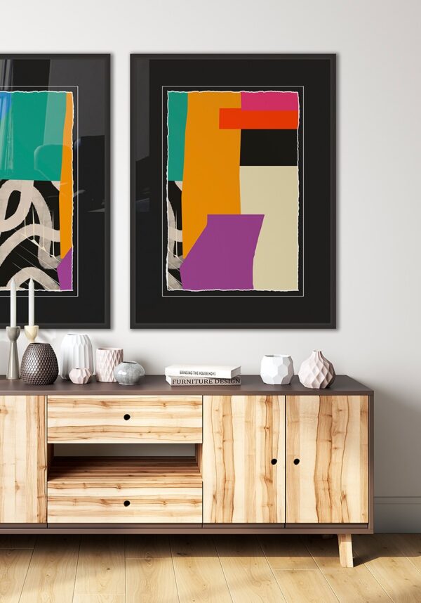 Galería de arte moderna en salones