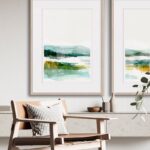 Galería de arte moderna en salones