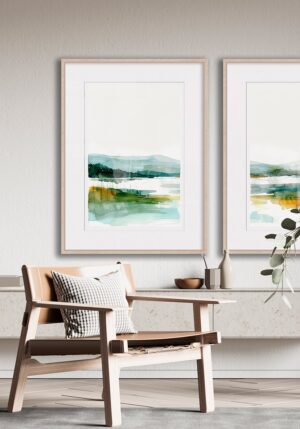 Galería de arte moderna en salones