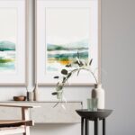 Galería de arte moderna en salones