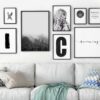 Arte de pared para salón moderno