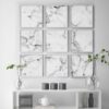Arte moderno minimalista con diseño marmoleado