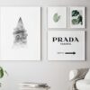 Disposición artística minimalista para paredes