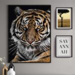 Arte de tigre en decoración moderna
