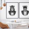 Retratos modernos de animales en arte gráfico