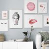 Arte moderno con temática de belleza