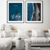 Decoración con temática costera moderna