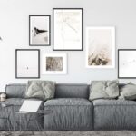 Decoración de interiores con arte gráfico moderno