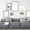 Decoración de interiores con arte gráfico moderno