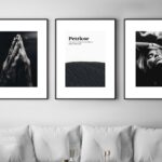 Arte gráfico contemporáneo en blanco y negro