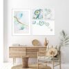 Arte abstracto en interiores modernos