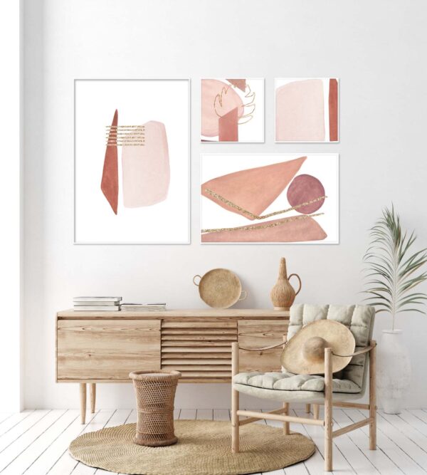 Láminas abstractas elegantes y minimalistas