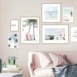 Galería de arte en salón sereno