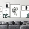 Colección moderna de láminas en tonos neutros