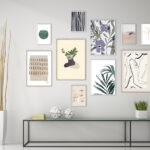 Composición contemporánea estilo galería de arte