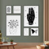 Galería de pared con impresiones artísticas