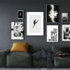 Decoración de galería de pared moderna estilizada