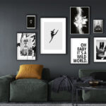 Decoración de galería de pared moderna estilizada