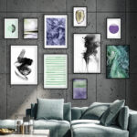 Diseño de galería de arte moderna