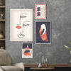 Decoración de pared con arte abstracto moderno