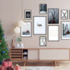 Decoración navideña con láminas de pared