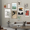 Galería de arte moderno en pared