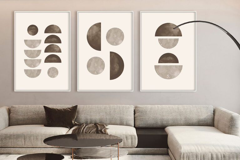 Arte geométrico minimalista y moderno