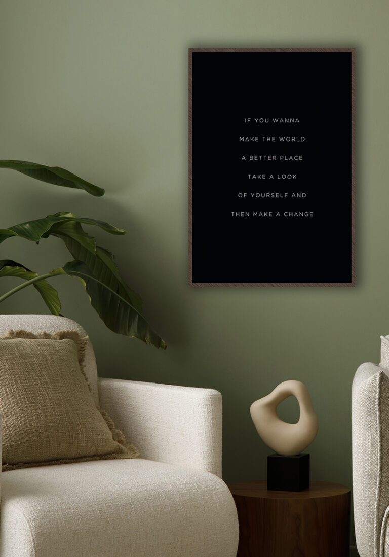 Palabras de Inspiración: Diseño Gráfico en Blanco y Negro