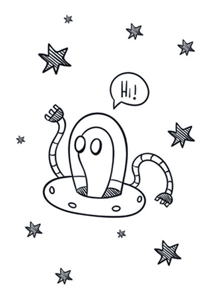 Alien Amigable: Arte Extraterrestre Divertido