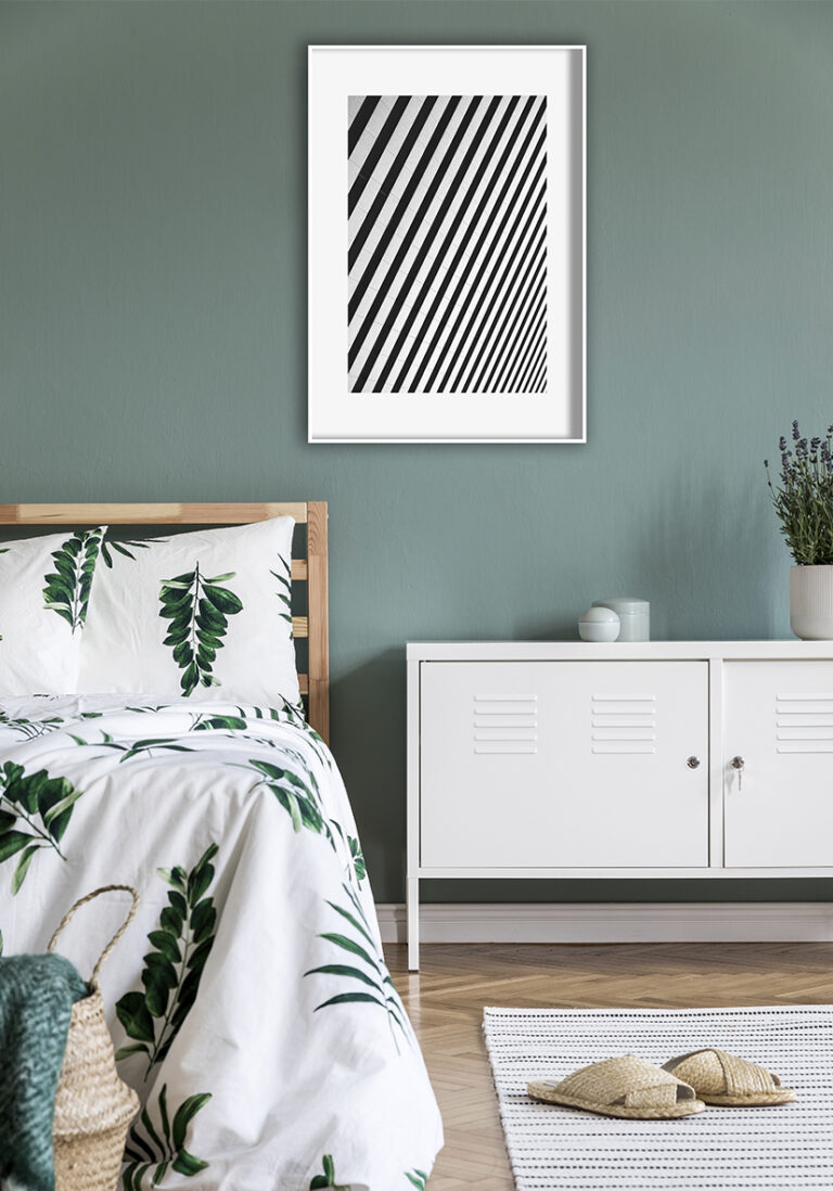 Geometría Abstracta: Diseño Moderno en Blanco y Negro