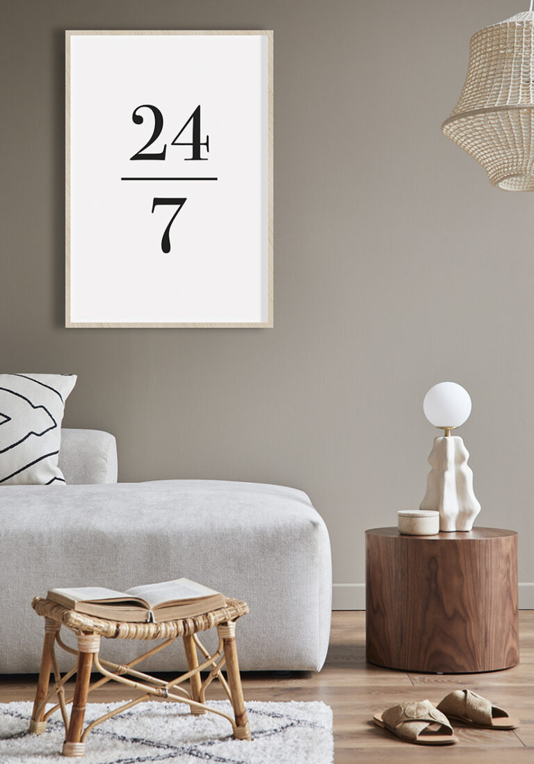 Tipografía Numérica Minimalista: Diseño Conciso y Elegante