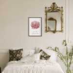 Ilustración elegante de rosa rosa