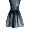 Ilustración elegante de vestido negro