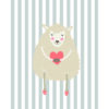 Ilustración tierna de oveja en estilo cartoon