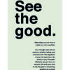Póster tipográfico inspirador con positividad