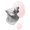 Busto blanco abstracto minimalista