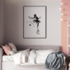 Ilustración en tinta de un ballet grácil