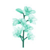 Ilustración artística de orquídea azul