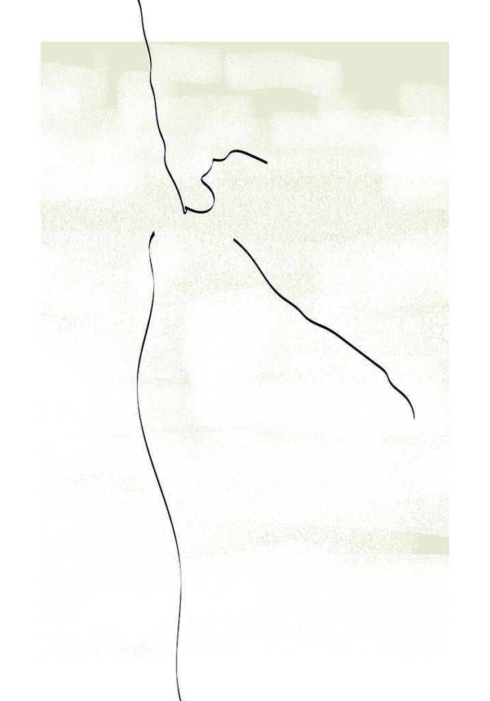 Arte lineal minimalista abstracto