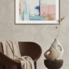 Arte impresionista abstracto en tonos pastel