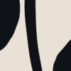 Obra abstracta minimalista en negro y beige