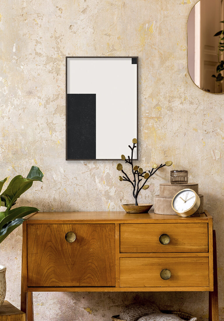 Diseño minimalista en blanco y negro