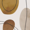 Obra abstracta minimalista con tonos cálidos