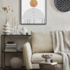 Ilustración de arcos y círculos abstractos
