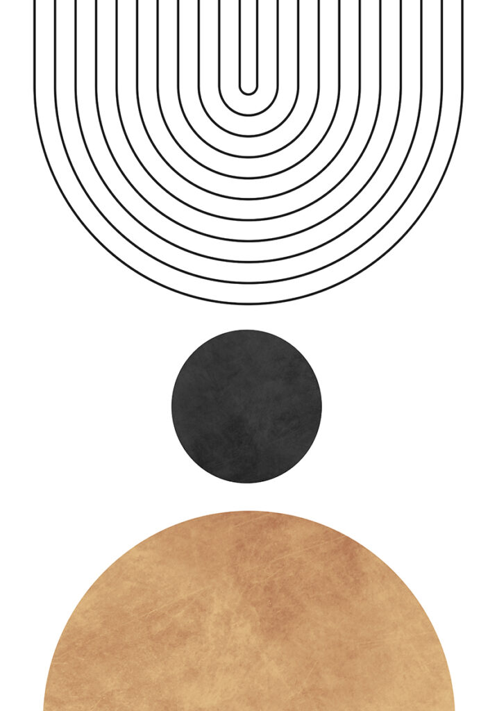 Lámina minimalista geométrica abstracta