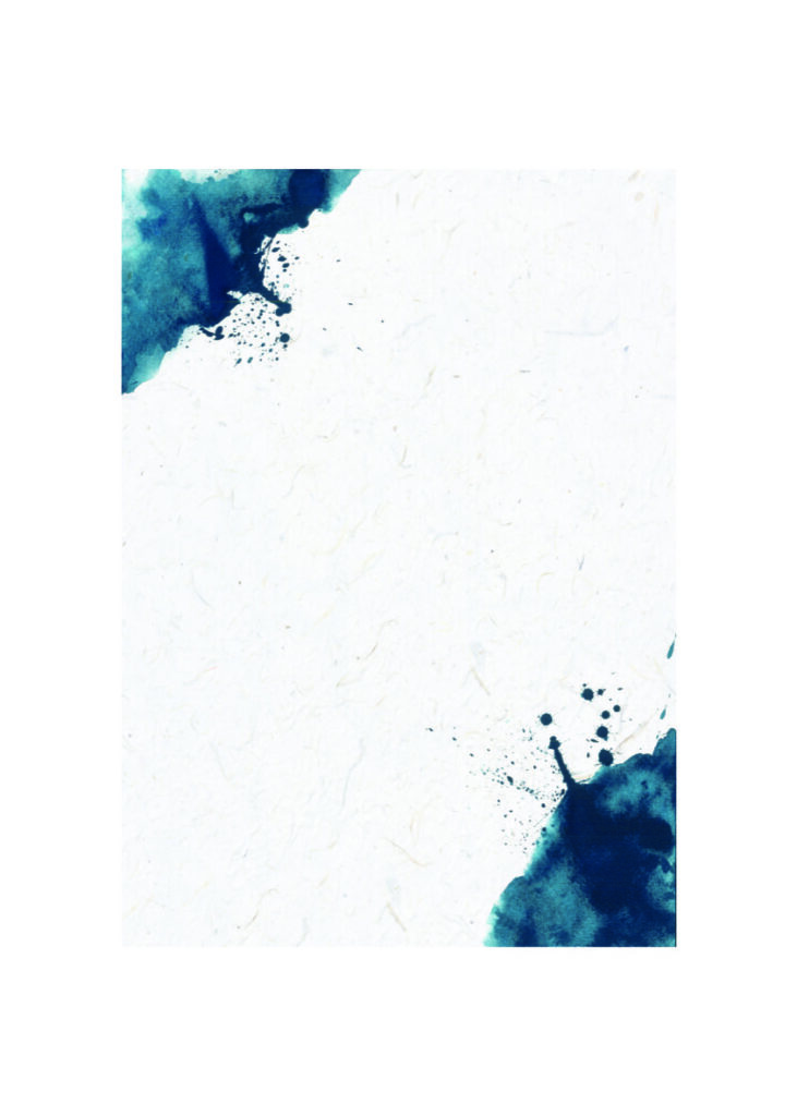 Diseño abstracto de salpicadura de tinta azul