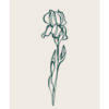 Boceto floral minimalista en línea