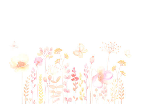 Obra floral minimalista en acuarela elegante