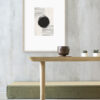 Arte abstracto minimalista en blanco y negro